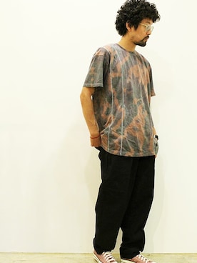 「LOLO（ロロ）のアイテム（パンツ）」を使った、twothings&thinkさん（メンズ・168cm）の秋コーディネート