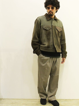 「ink（インク）のアイテム（ブルゾン）」を使った、twothings&thinkさん（メンズ・168cm）の冬コーディネート