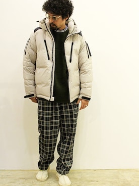 「MANUAL ALPHABET（マニュアル アルファベット）のアイテム（ジャケット/アウター）」を使った、twothings&thinkさん（メンズ・168cm）の冬コーディネート
