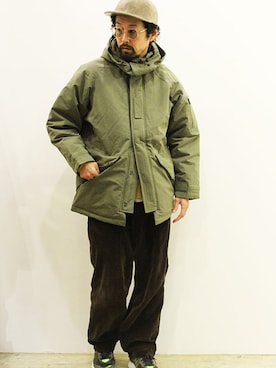 「MANUAL ALPHABET（マニュアル アルファベット）のアイテム（ジャケット/アウター）」を使った、twothings&thinkさん（メンズ・168cm）の冬コーディネート