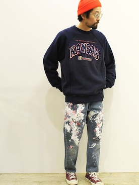 「CHANGES（チェンジズ）のアイテム」を使った、twothings&thinkさん（メンズ・168cm）の冬コーディネート