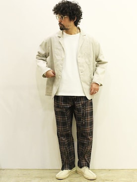 「LOLO（ロロ）のアイテム」を使った、twothings&thinkさん（メンズ・168cm）の春コーディネート