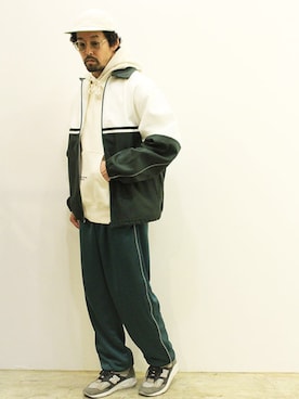 「COMFORTABLE REASON（コンフォータブルリーズン）のアイテム（ブルゾン）」を使った、twothings&thinkさん（メンズ・168cm）の春コーディネート