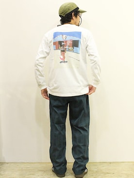 「COMFORTABLE REASON（コンフォータブルリーズン）のアイテム（帽子）」を使った、twothings&thinkさん（メンズ・168cm）の春コーディネート