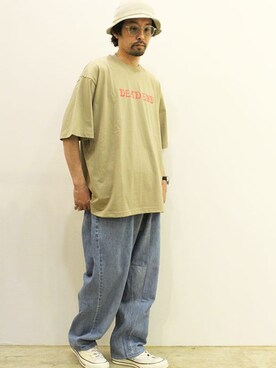 「ink（インク）のアイテム（パンツ）」を使った、twothings&thinkさん（メンズ・168cm）の春コーディネート