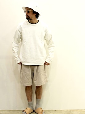 「COMFORTABLE REASON（コンフォータブルリーズン）のアイテム（その他パンツ）」を使った、twothings&thinkさん（メンズ・168cm）の夏コーディネート