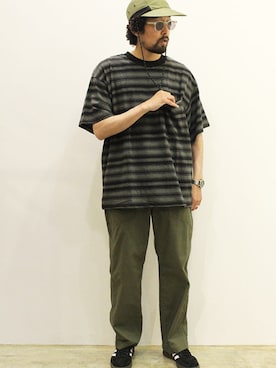 「NECESSARY or UNNECESSARY（ネセサリーオアアンネセサリー）のアイテム（パンツ）」を使った、twothings&thinkさん（メンズ・168cm）の夏コーディネート