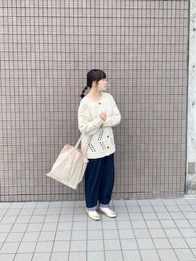 「apres jour（アプレジュール）のアイテム（バレエシューズ）」を使った、ま ろ んさん（レディース・157cm）の秋コーディネート