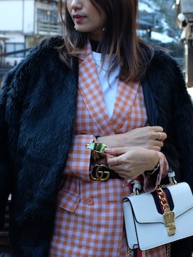 Enako Khineさん（レディース・167cm）の春コーディネート