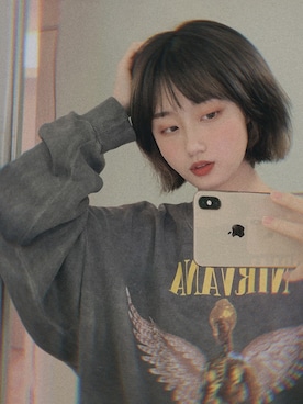 「NIRVANA（ニルヴァーナ）のアイテム」を使った、NickerRollさん（レディース・153cm）の春コーディネート