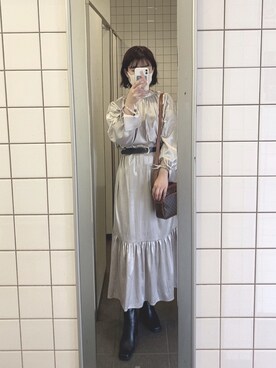 「calico（キャリコ）のアイテム」を使った、yさん（レディース・159cm）の秋コーディネート