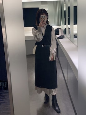 「calico（キャリコ）のアイテム」を使った、yさん（レディース・159cm）の秋コーディネート