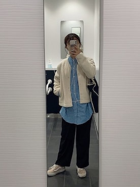 「秋のマイ旬スタイル」｜「アイテム（その他アウター）」を使った、yさん（レディース・159cm）の秋コーディネート