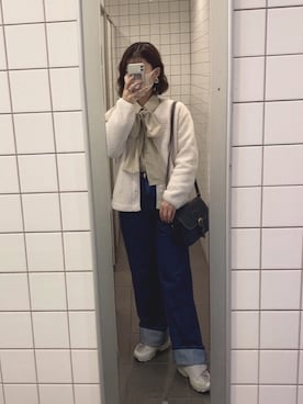 「秋のマイ旬スタイル」｜「アイテム（その他アウター）」を使った、yさん（レディース・159cm）の秋コーディネート