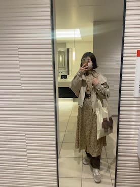 「calico（キャリコ）のアイテム」を使った、yさん（レディース・159cm）の冬コーディネート