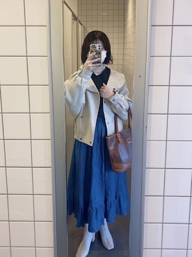 「calico（キャリコ）のアイテム」を使った、yさん（レディース・159cm）の冬コーディネート