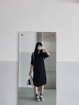 「日系极简」｜「アイテム（その他シューズ）」を使った、notmytypeさん（レディース・164cm）の秋コーディネート