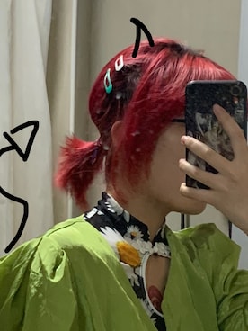 「無（ム）のアイテム（シャツ/ブラウス、グリーン系）」を使った、阋神星_さん（レディース・167cm）の春コーディネート