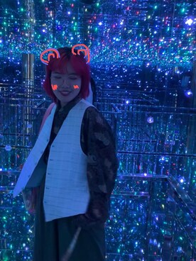 「無（ム）のアイテム（シャツ/ブラウス、ブラウン系）」を使った、阋神星_さん（レディース・167cm）の春コーディネート