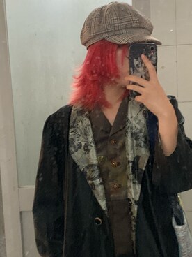 「無（ム）のアイテム（シャツ/ブラウス、グリーン系）」を使った、阋神星_さん（レディース・167cm）の秋コーディネート