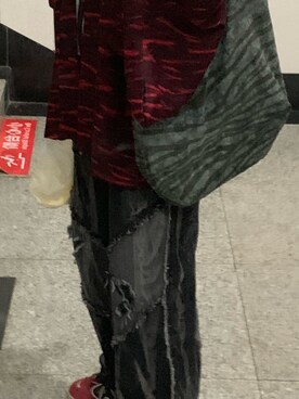 「NIKE（ナイキ）のアイテム（スニーカー、レッド系）」を使った、阋神星_さん（レディース・167cm）の秋コーディネート