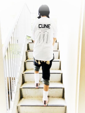 「CUNE（キューン）のアイテム（パンツ）」を使った、HiLLさん（メンズ・165cm）の秋コーディネート