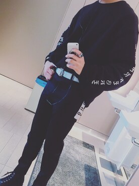 「BAGARCH（バガーチ）のアイテム」を使った、たつめろでぃさん（メンズ・175cm）の冬コーディネート