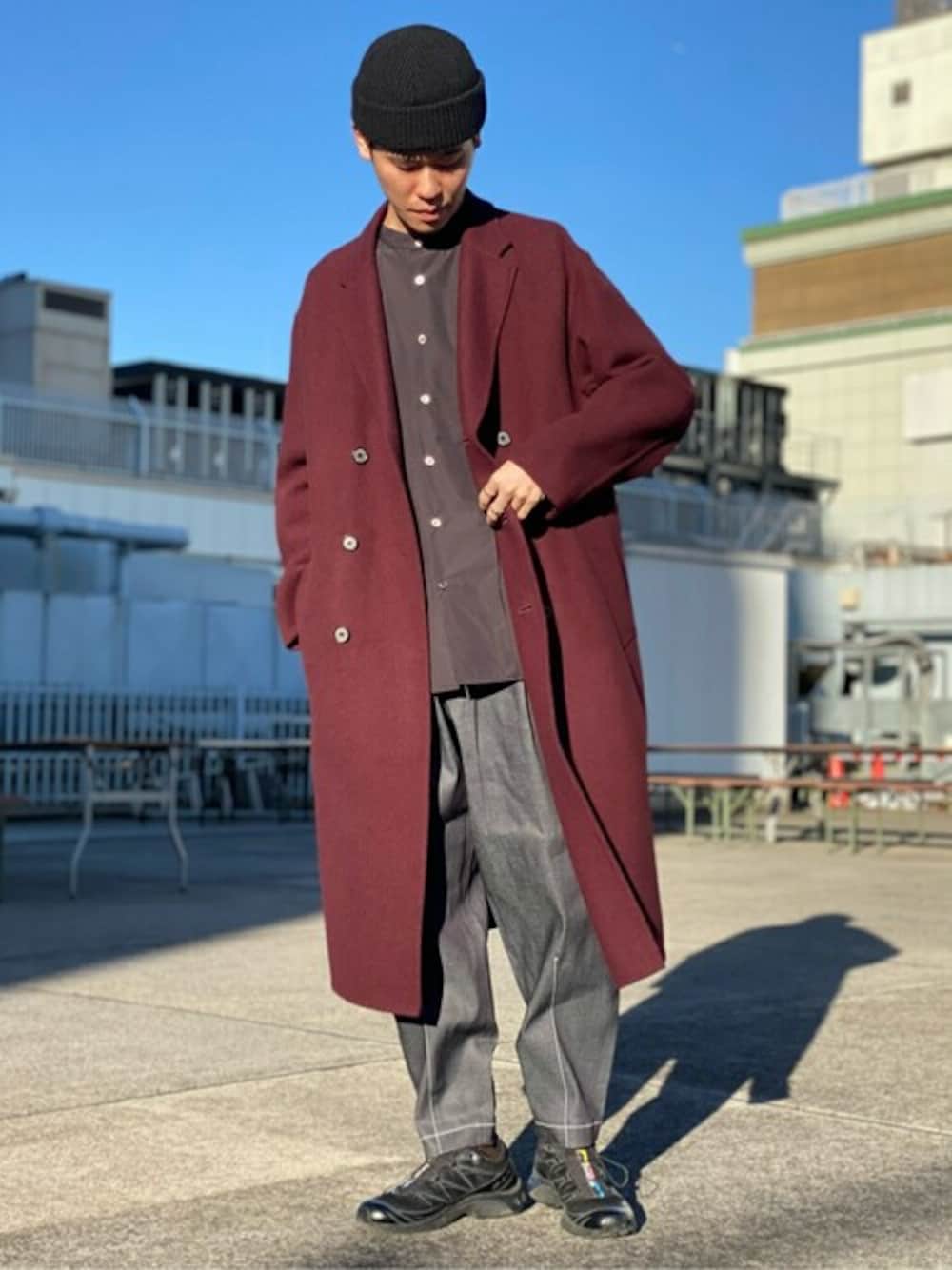 【値下げしました】UNITED TOKYO リバーメルトンダブルチェスター 最終値下げ UNITED TOKYO リバーメルトンダブルチェスターコート