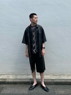 「セットアップコーデ」｜「アイテム（スリッポン）」を使った、kyosukeさん（メンズ・180cm）の夏コーディネート