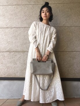 「niko and...（ニコアンド）のアイテム（バングル/リストバンド）」を使った、sayaka.さん（レディース・148cm）の春コーディネート