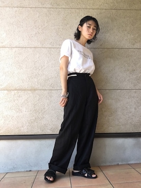 「BENCH（BENSAN）（ベンチ）のアイテム」を使った、sayaka.さん（レディース・148cm）の夏コーディネート