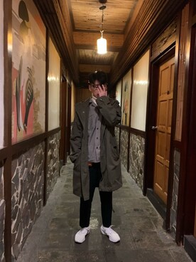 「plain-me（プレインミー）のアイテム（ジャケット/アウター）」を使った、chuanさん（レディース・163cm）の冬コーディネート
