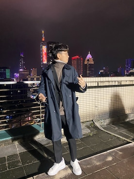 「plain-me（プレインミー）のアイテム（フォーマルスーツ/小物）」を使った、chuanさん（レディース・163cm）の冬コーディネート
