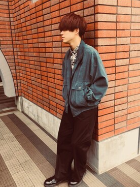 「マーチン」｜「アイテム（その他アウター）」を使った、r-horseさん（メンズ・168cm）の秋コーディネート