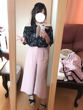 「Lazy Swan（レイジースワン）のアイテム」を使った、yuinnyuinnさん（レディース・153cm）の夏コーディネート