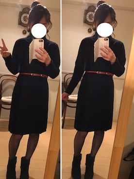 「アイテム（ピアス（両耳用））」を使った、yuinnyuinnさん（レディース・153cm・30代）の秋コーディネート