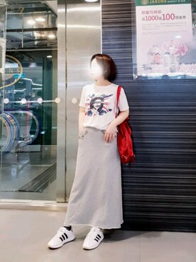 PRADAのバックパック/リュック（レッド系）を使った人気ファッション