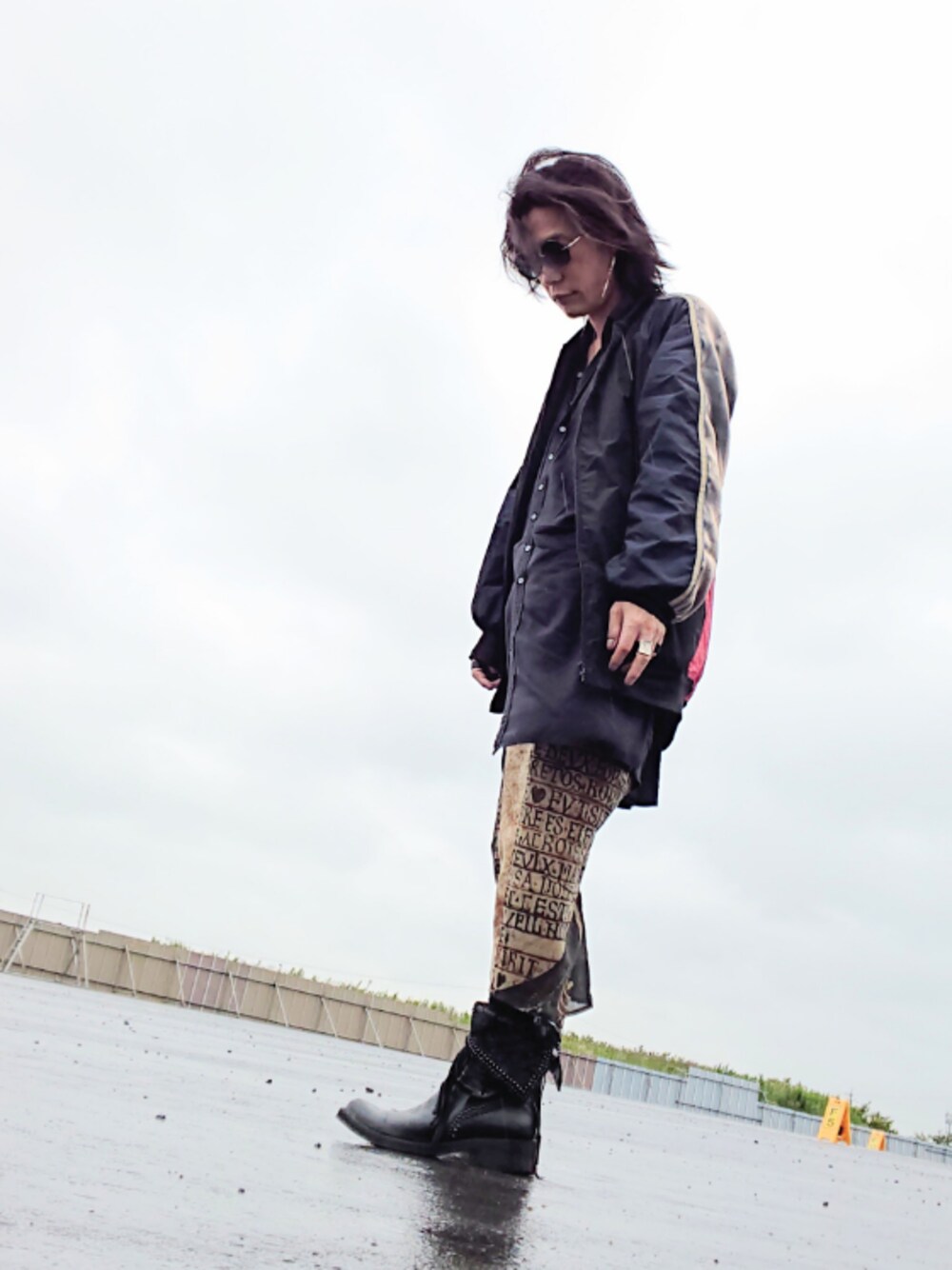 KMRii[ケムリ] CRUSH CHROME BOOTS/クラッシュ クロム ブーツを使った