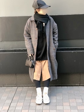「JOURNAL STANDARD（ジャーナルスタンダード）の【GOOD GRIEF/グッド・グリーフ】クルーネックスウェット（スウェット）」を使った、ぷにさん（レディース・165cm）の冬コーディネート