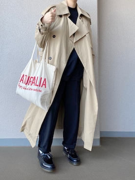 「JOURNAL STANDARD（ジャーナルスタンダード）の【GOOD GRIEF/グッド・グリーフ】クルーネックスウェット（スウェット）」を使った、ぷにさん（レディース・165cm）の春コーディネート