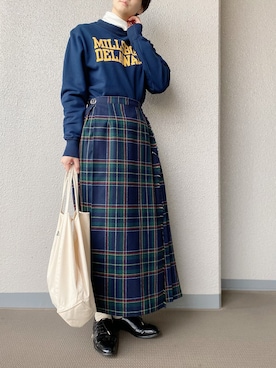 「アイテム（ドレスシューズ）」を使った、ぷにさん（レディース・165cm）の秋コーディネート