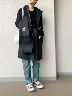 MARGARET HOWELLのダッフルコートを使った人気ファッション 
