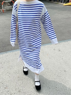 「LENO（リノ）のアイテム（ワンピース/ドレス）」を使った、ぷにさん（レディース・165cm）の春コーディネート
