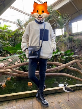 「JUNRED（ジュンレッド）のアイテム（その他アウター）」を使った、aTom🦊さん（メンズ・174cm）の冬コーディネート