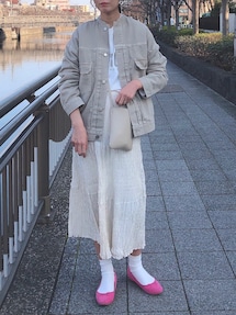 イエナ  カラーチノリメイクルーズブルゾン ベージュ系 ゆったり 36秋カラー size36 秋新作 IENA カラーチノリメイクルーズブルゾン 人気色