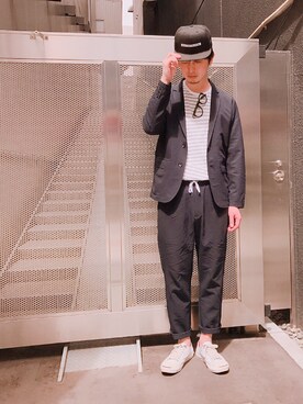 「ZIP FIVE（ジップファイブ）のアイテム（ジャケット/アウター）」を使った、ししまるさん（メンズ・178cm）の春コーディネート