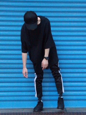 「unrelaxing（アンリラクシング）のアイテム」を使った、Kazuさん（メンズ・178cm）の秋コーディネート