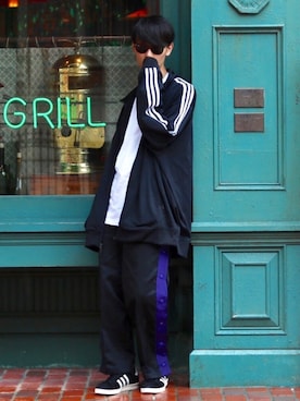 「MYne（マイン）のアイテム（その他パンツ）」を使った、Kazuさん（メンズ・178cm）の秋コーディネート