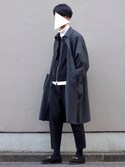 Kazuさんの「【my beautiful landlet】 wool flannel long coat（my beautiful landlet｜マイビューティフルランドレット）」を使ったコーディネート