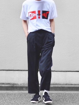 「Gosha Rubchinskiy（ゴーシャラブチンスキー）のアイテム（トップス）」を使った、Kazuさん（メンズ・178cm）の夏コーディネート